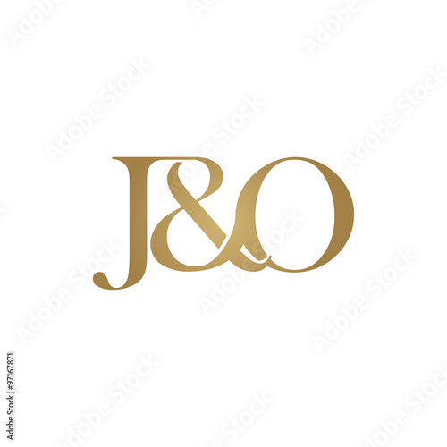J&O Initial logo. Ampersand monogram logo