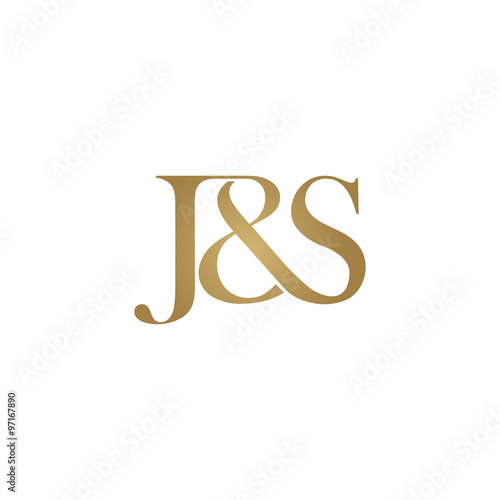 J&S Initial logo. Ampersand monogram logo