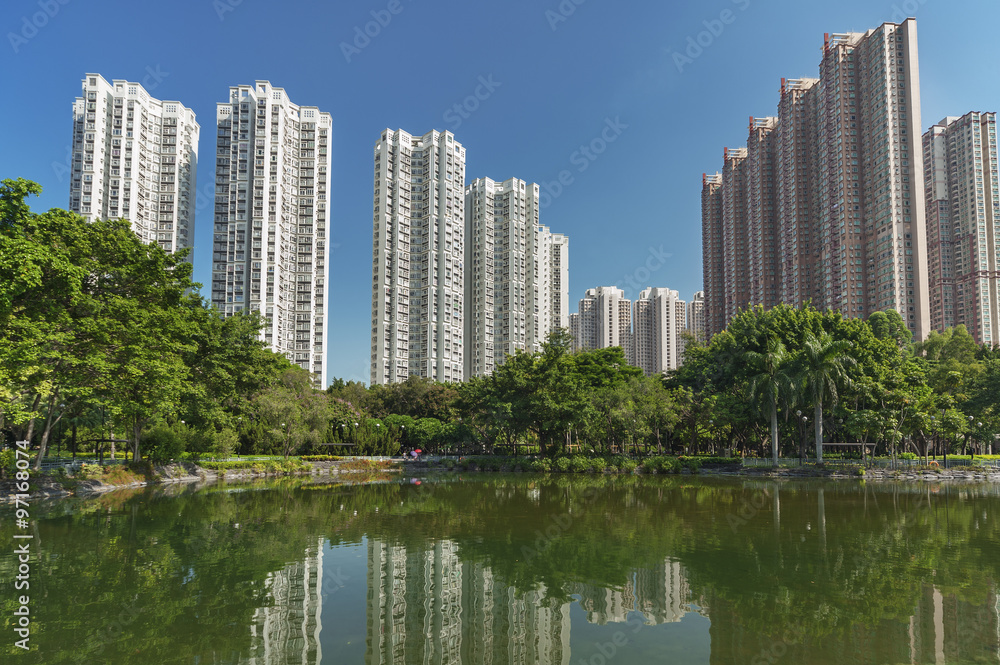 Fototapeta premium Residential district of Hong Kong