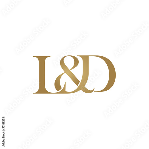 L&D Initial logo. Ampersand monogram logo photo