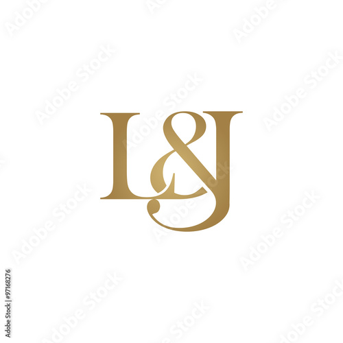 L&J Initial logo. Ampersand monogram logo