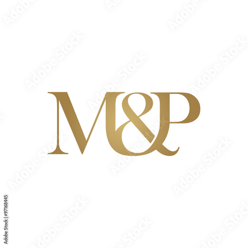 M&P Initial logo. Ampersand monogram logo