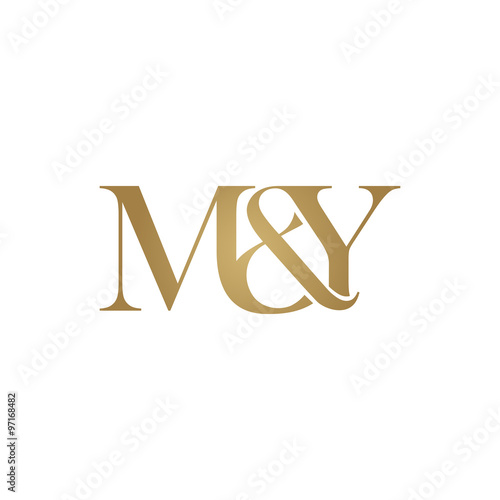 M&Y Initial logo. Ampersand monogram logo photo