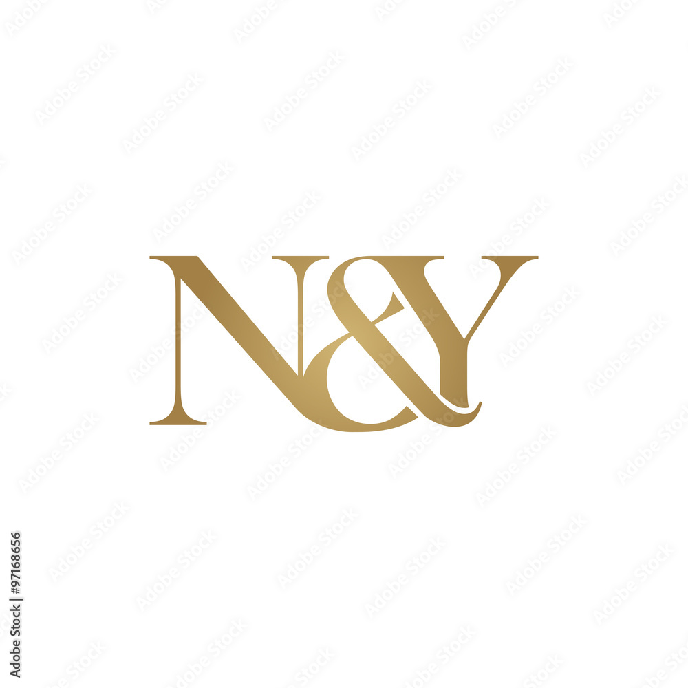 N&Y Initial logo. Ampersand monogram logo N&Y Initial logo. Ampersand monogram logo