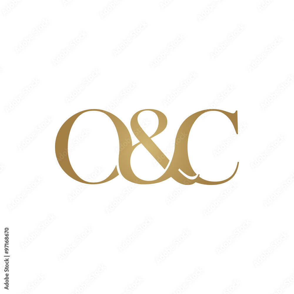 O C Initial Logo Ampersand Monogram Logo Stock Vector Adobe Stock