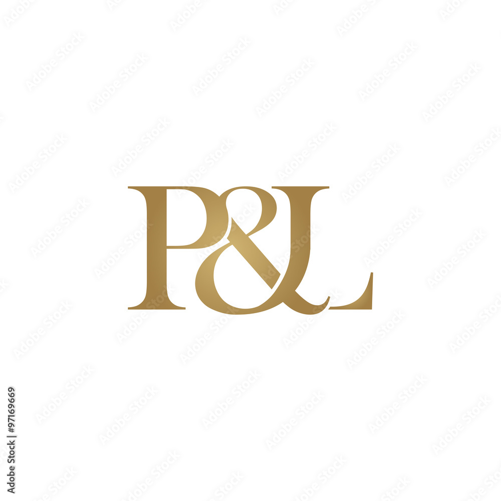 P&L Initial logo. Ampersand monogram logo P&L Initial logo. Ampersand monogram logo