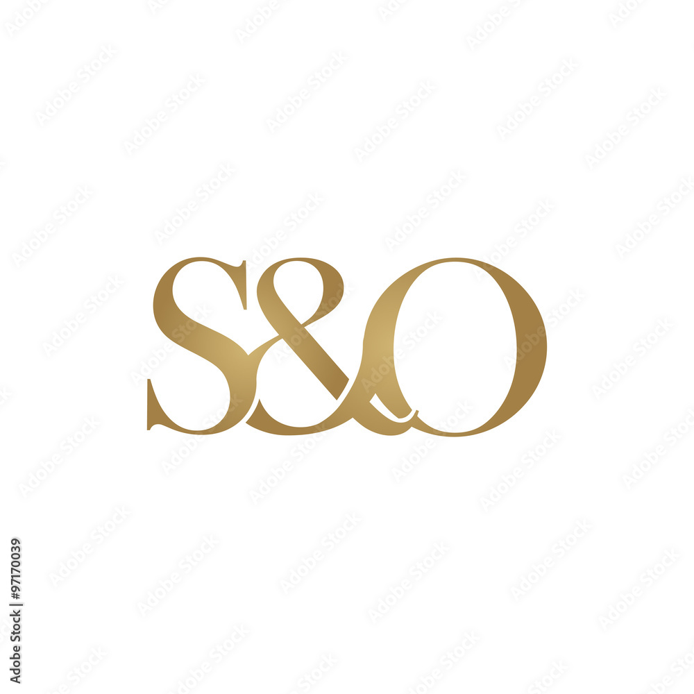 S O Initial Logo Ampersand Monogram Logo Stock Vector Adobe Stock