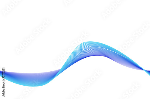 Blue Wave Vertical Lines