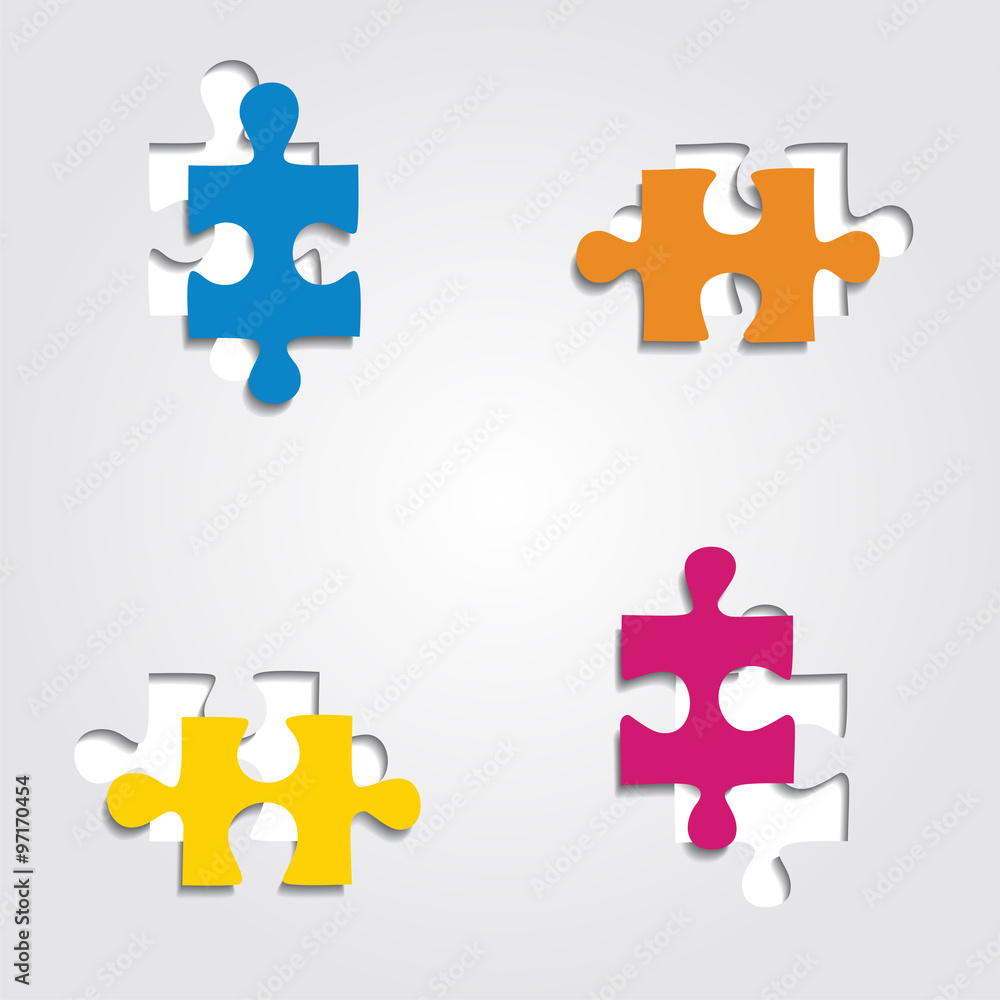 Background with puzzle pieces. Vector illustration Background with puzzle pieces. Vector illustration