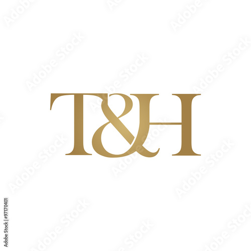 T&H Initial logo. Ampersand monogram logo