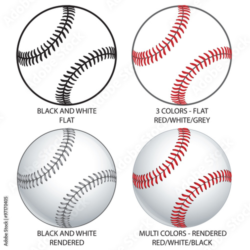 Various Vector Baseballs