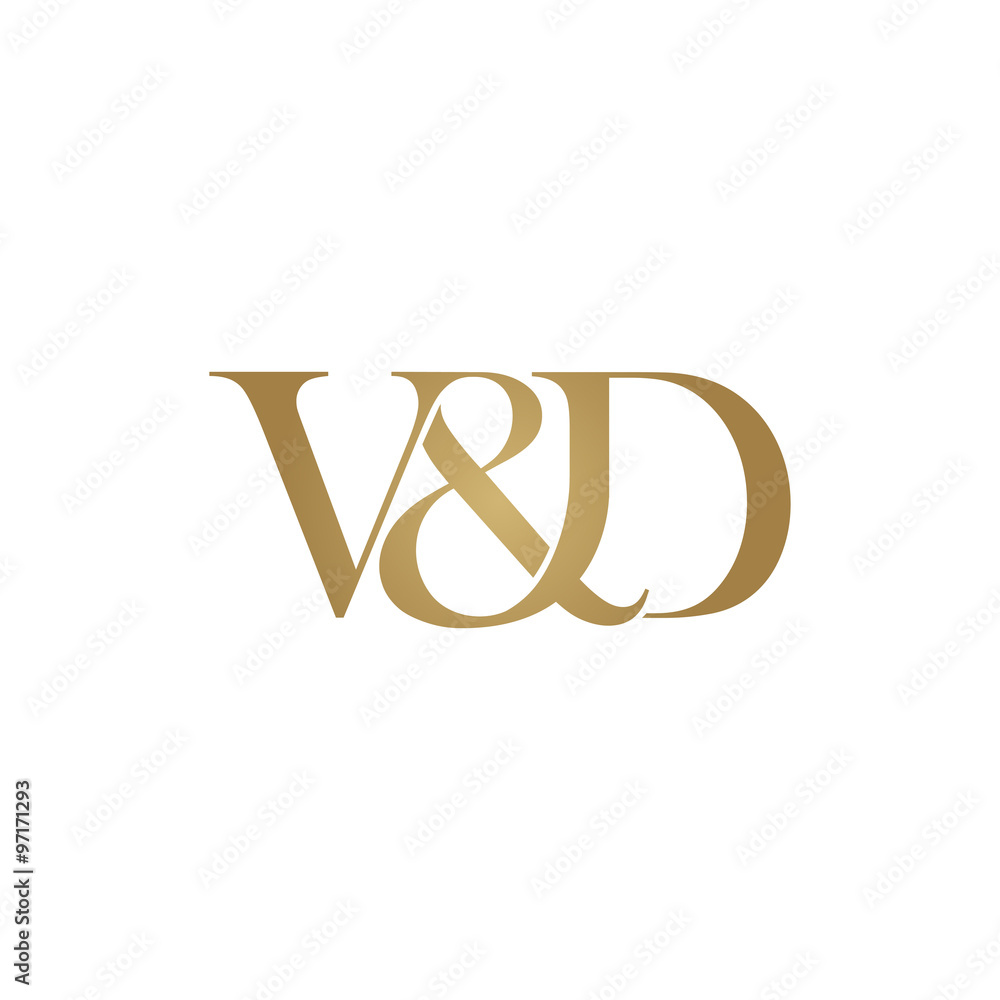 Stockvector V&D Initial logo. Ampersand monogram logo Adobe Stock