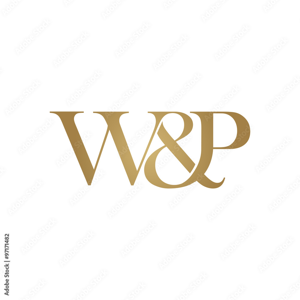 W&P Initial logo. Ampersand monogram logo Stock Vector | Adobe Stock