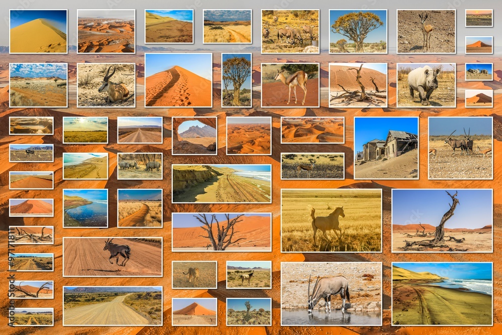 Namibia pictures collage Namibia pictures collage