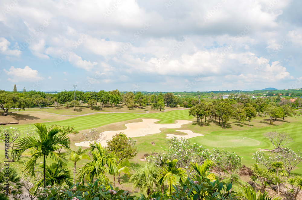 Obraz premium Golf course landscape