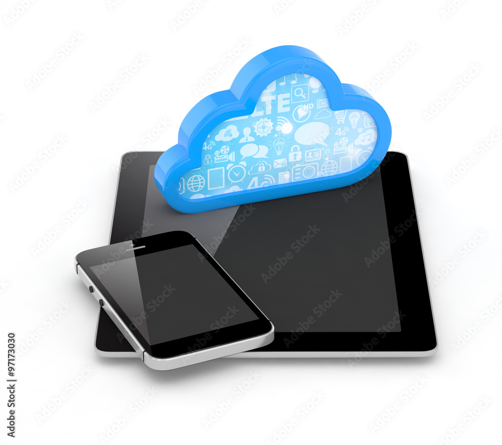 tablet pc, smart phone and cloud tablet pc, smart phone and cloud