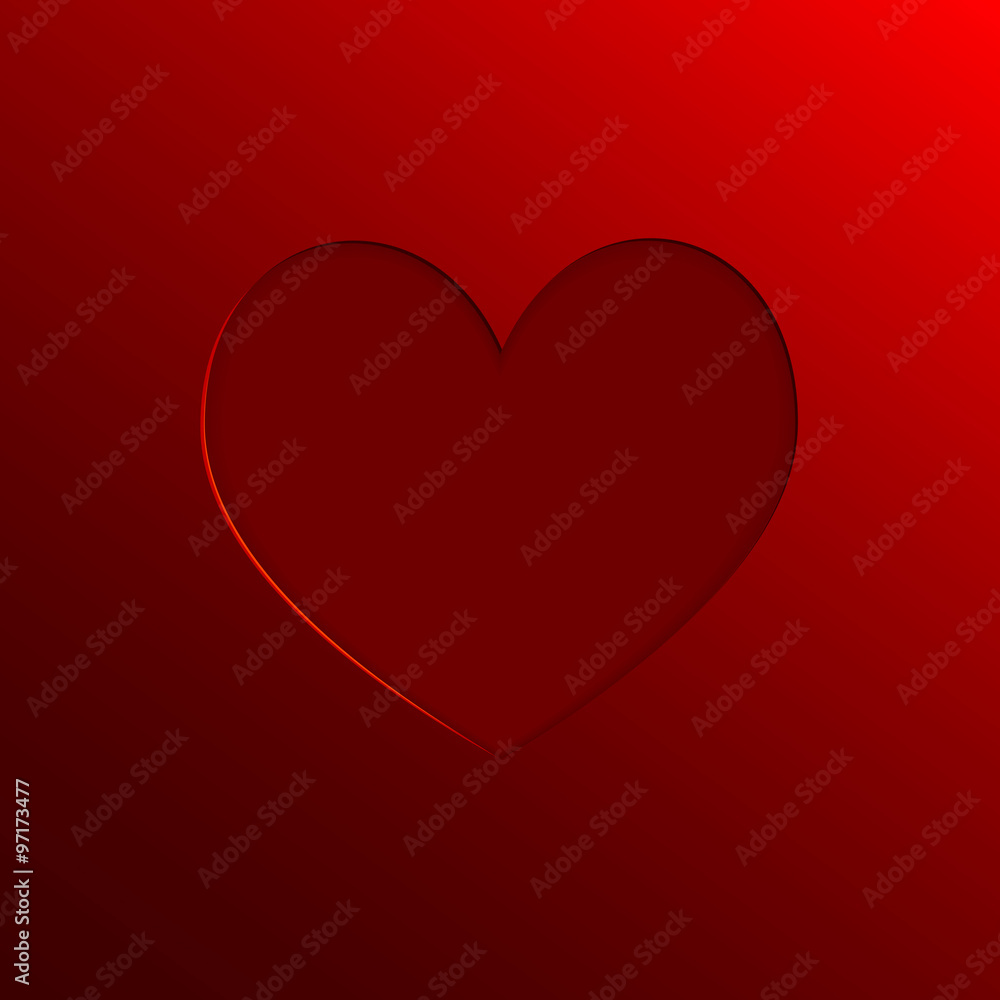 Valentines day background with abstract heart