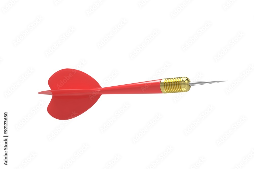 red dart on white red dart on white