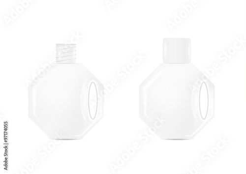 open and closed bottle