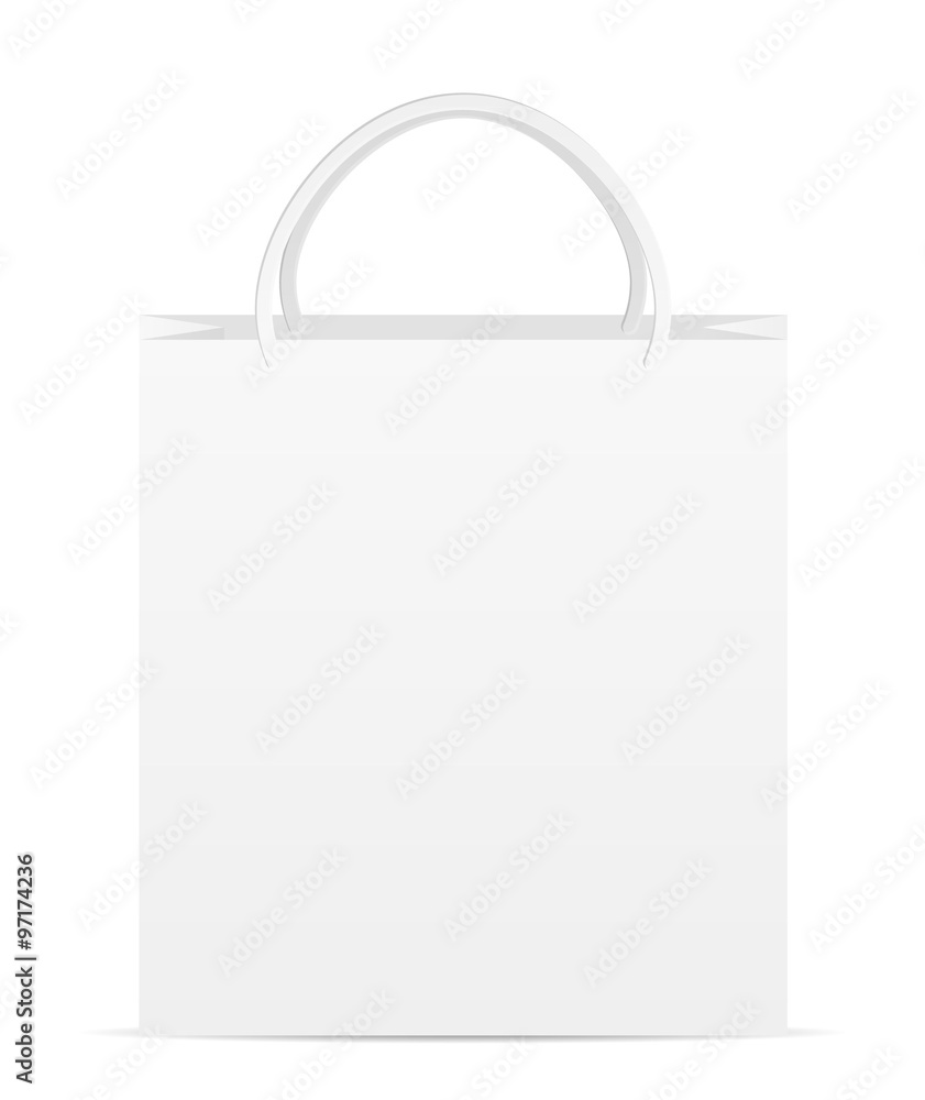 white paper bag white paper bag