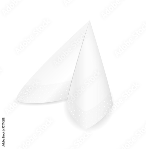 white paper napkin