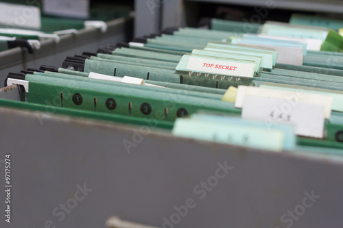 File folders in a filing cabinet © jat306