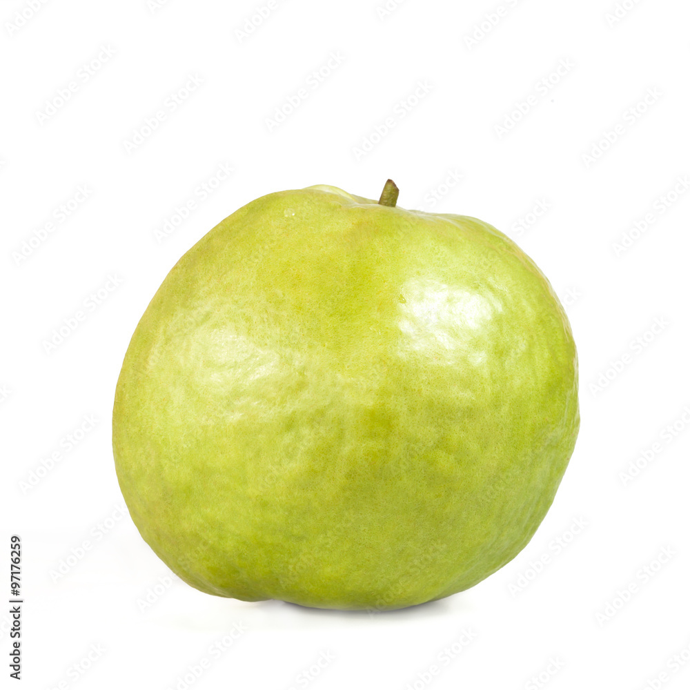 guava fruit isolated on white background guava fruit isolated on white background