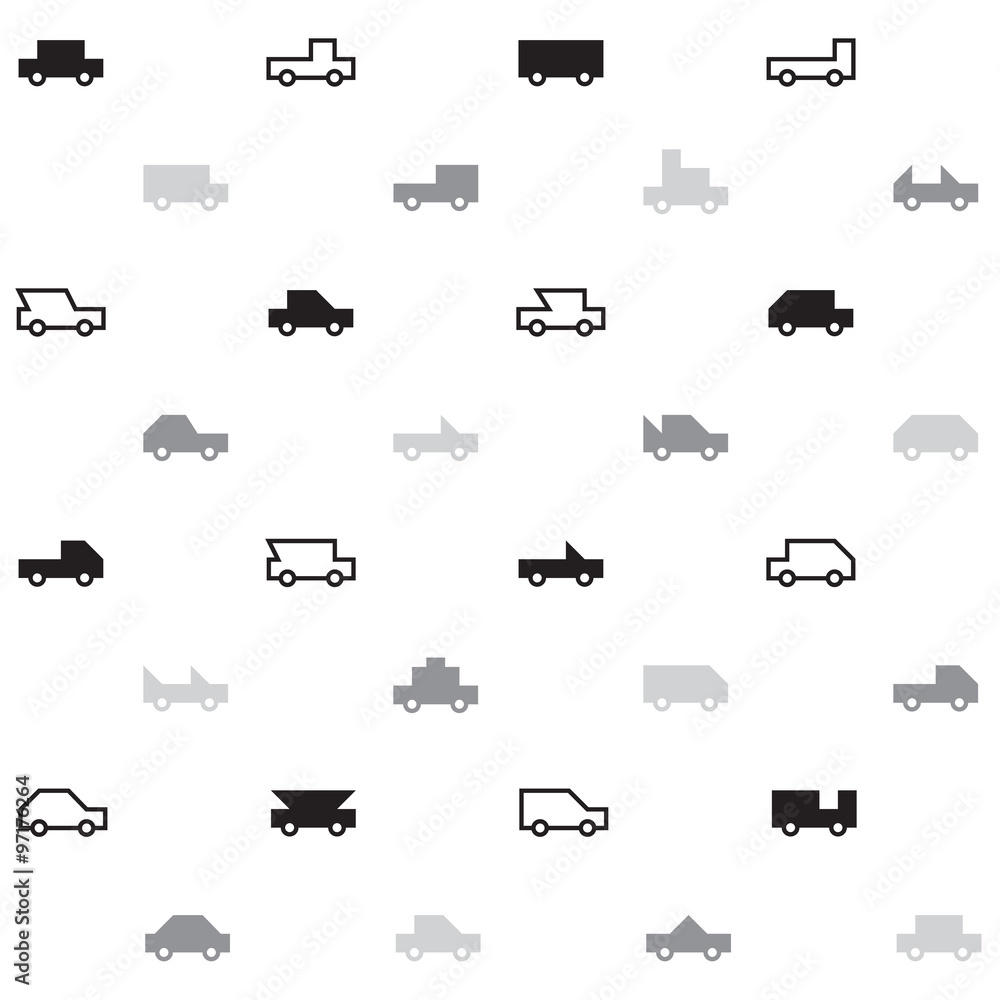 Fototapeta premium Car pattern