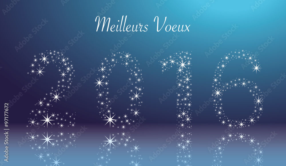 Carte de voeux 2016 étoiles Carte de voeux 2016 étoiles