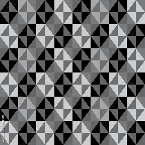 Geometric fun pattern with pearl grey and black diamonds