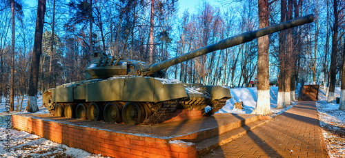 Russia. Ramenskoe. T80 tank - Museum of military equipment in the open air photo