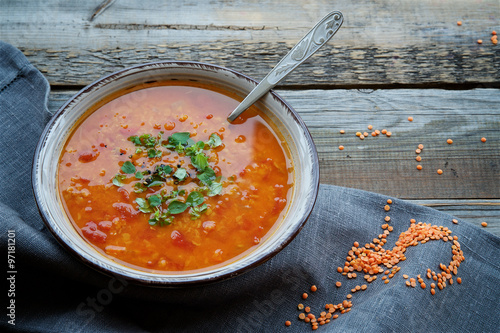 Red lentil soup 
