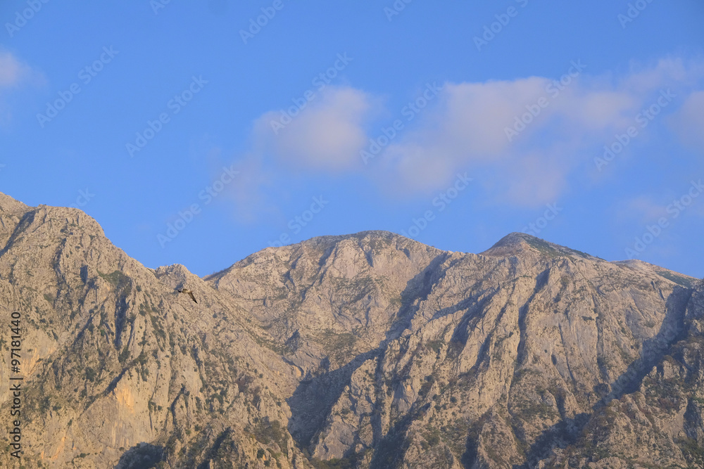 Landscape with the image of mountains Landscape with the image of mountains