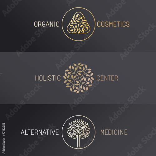 Vector set of logo design templates