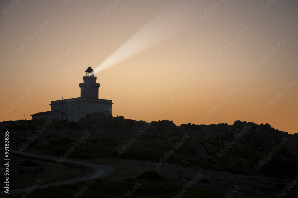 Sardinien, Leuchtturm am Capo Testa