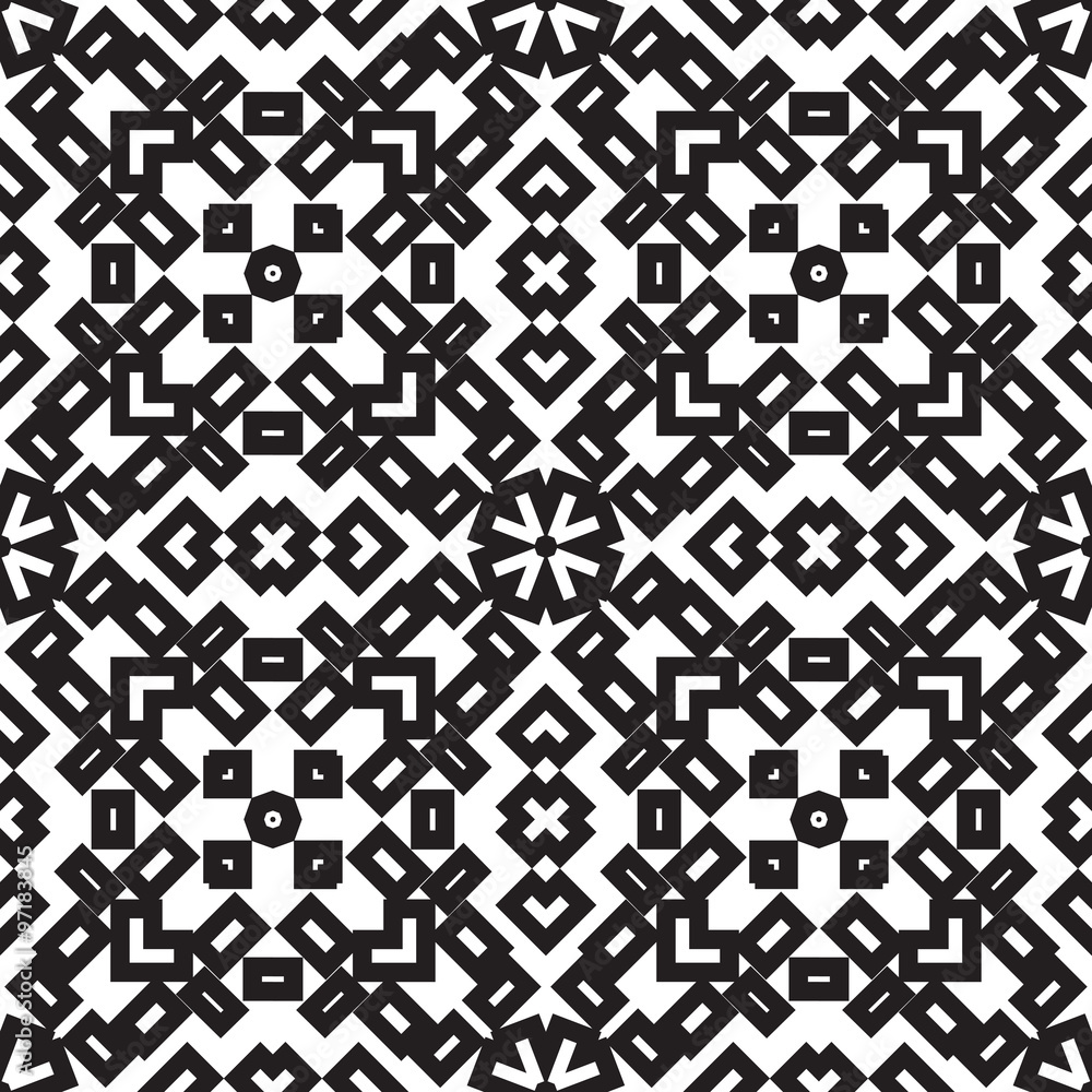 Abstract embroidery geometric seamless pattern Abstract embroidery geometric seamless pattern