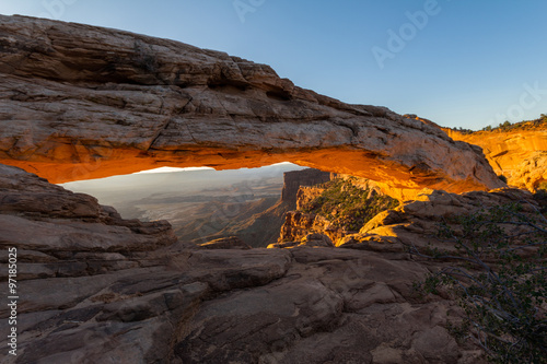 The Mesa Arch before sunrise in Canyonlands, USA