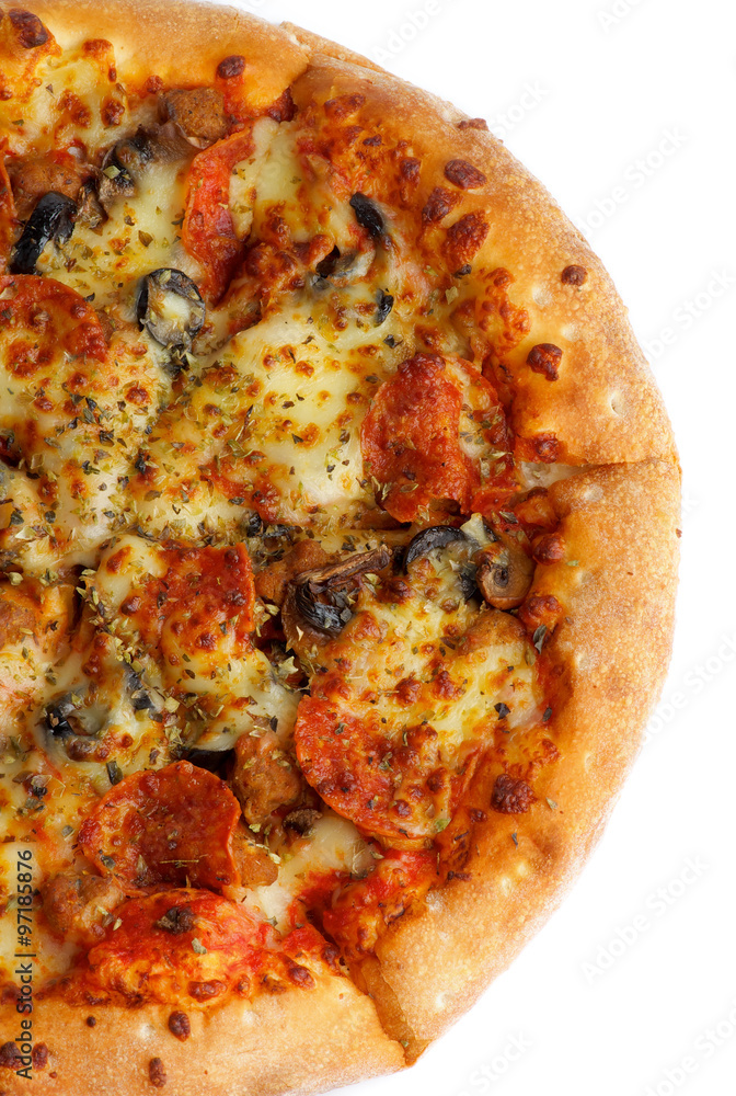 Half of Pepperoni Pizza Half of Pepperoni Pizza