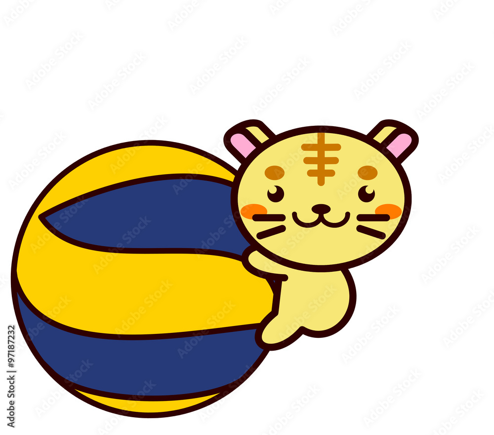 バレーボールと動物シリーズ