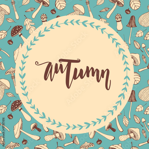 Hello october. Hand drawn lettering.