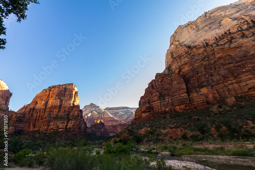 Red rocks in Zion National Park, USA