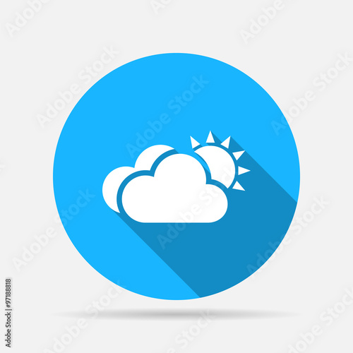 cloud sun meteo icon