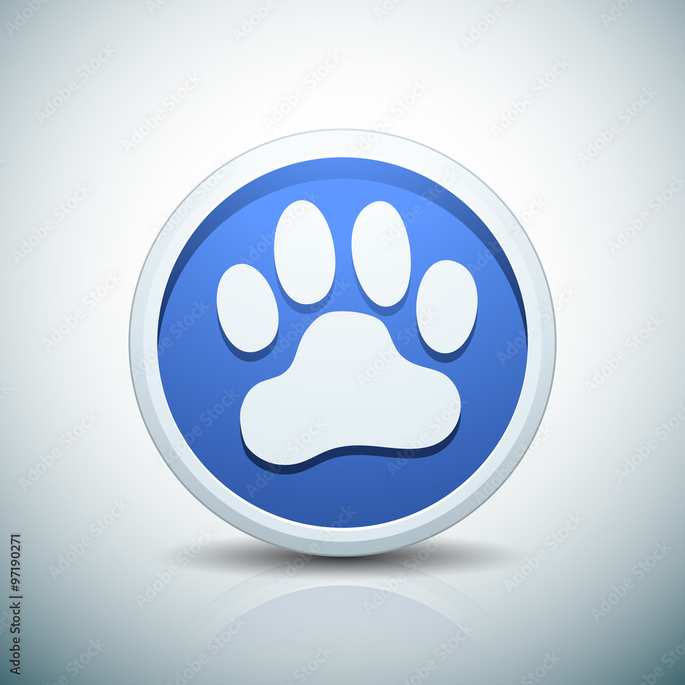 Paw Print button Paw Print button