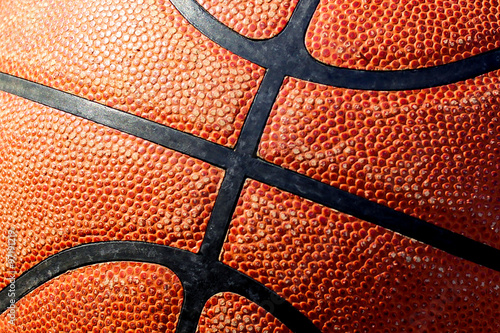 Billede på lærred texture of a basketball ball
