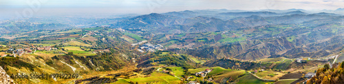 Panorama of San Marino and Italy from Monte Titano © Leonid Andronov