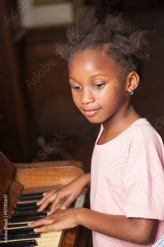 Girl playing piano