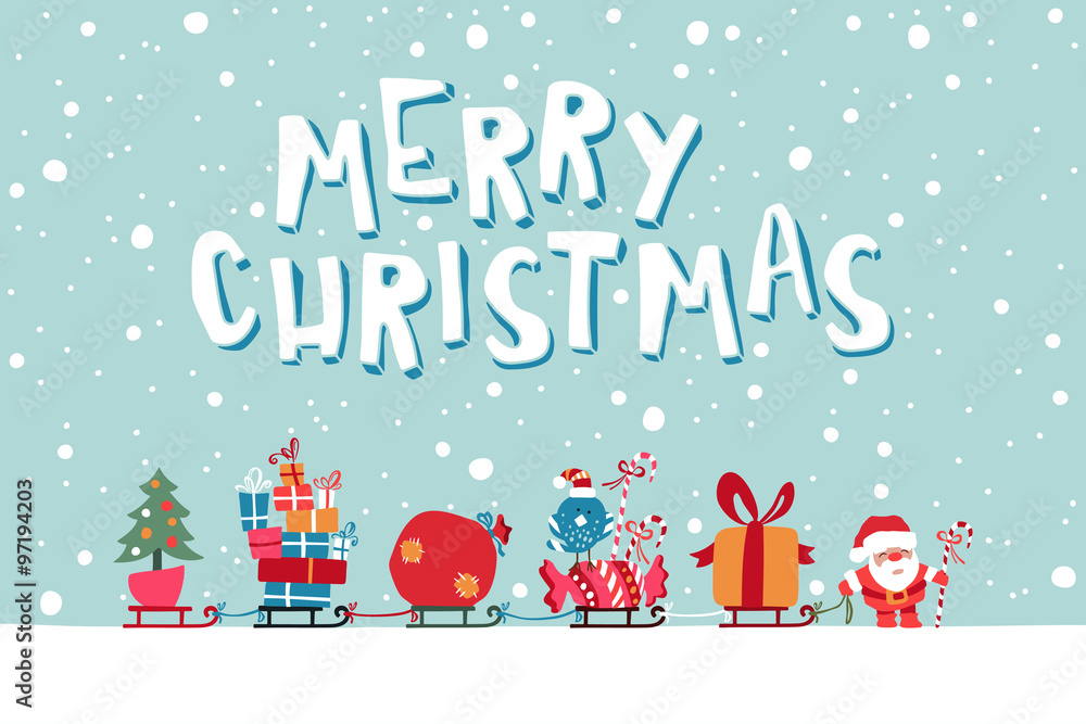 Santas Express illustration Santas Express illustration