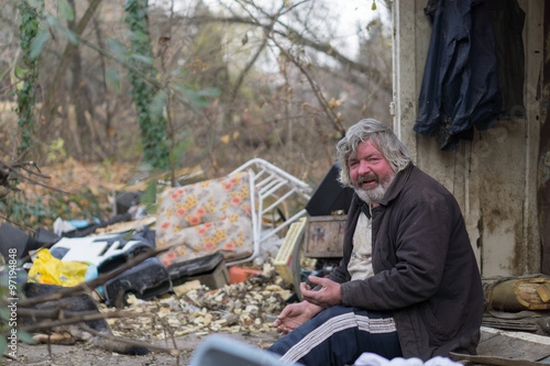 Obraz na plátně drunk homeless