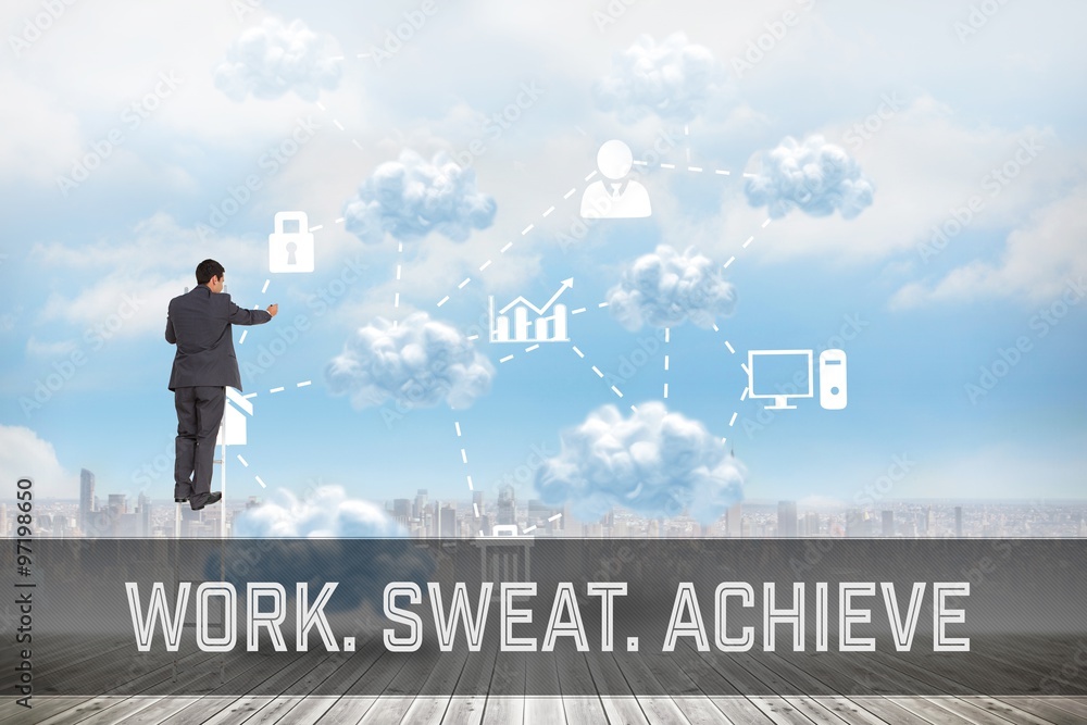 Composite image of motivational new years message Composite image of motivational new years message