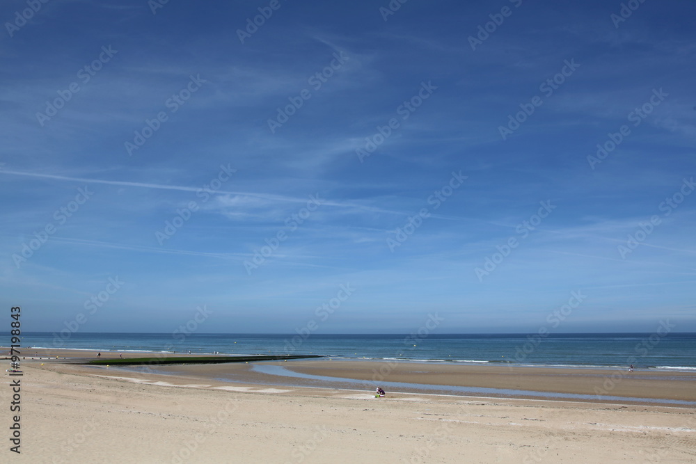 La plage de Cabourg à la fin juin.